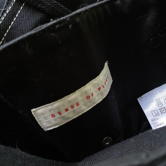 High waist contrast stitch denim skirt - Picture 5 of 5